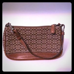 Brown Coach Mini Purse